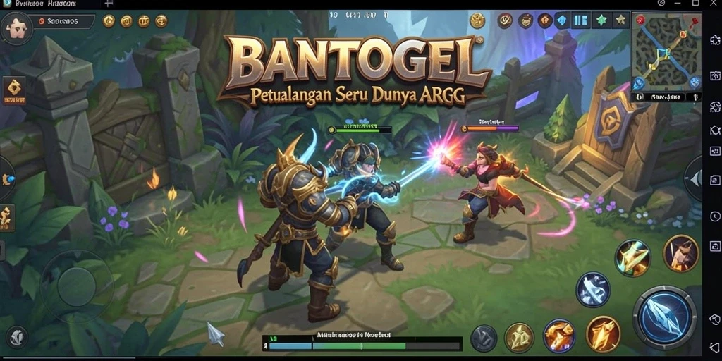 Screenshot menunjukkan aksi seru gameplay ARPG BANTOGEL.