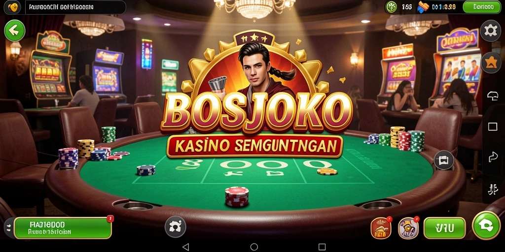 Screenshot gameplay <strong>BOSJOKO</strong> menampilkan aksi taruhan yang mendebarkan.