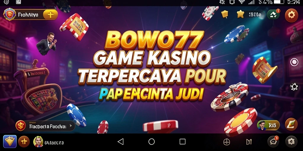 Tampilan gameplay <strong>BOWO77</strong> yang menarik dan penuh warna.