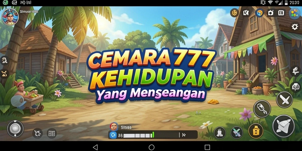 Screenshot utama CEMARA777 menampilkan interaksi gameplay yang seru dan kreatif.