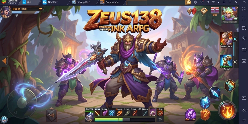 Tangkapan layar permainan <strong>ZEUS138</strong> menampilkan aksi pertarungan yang mendebarkan.
